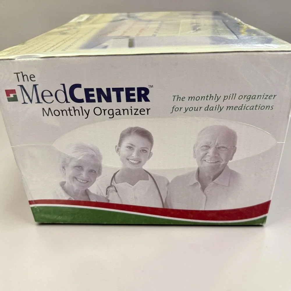 The MedCenter System 31 Day Vitamin Pill Monthly Organizer System Sealed